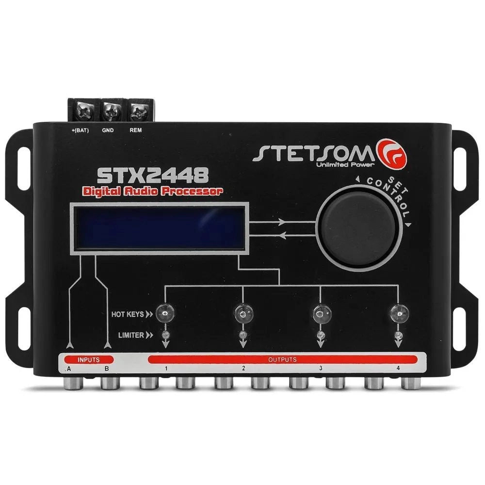 STETSOM STX2448 Digital Audio Equalizer Processor Car Audio 4 channels